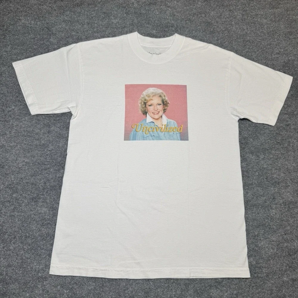 Uncivilized T-Shirts Betty White, Ray Liotta, The Godfather Tee Foamer Simpson M